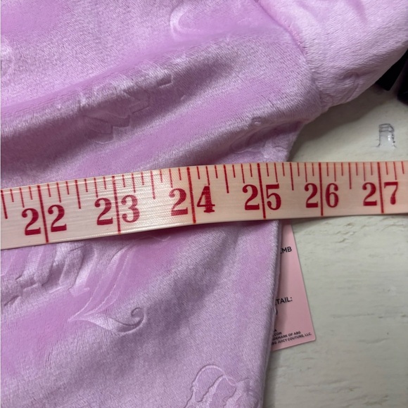 Juicy By Couture Cropped Hooded Velour Jacket Sweatshirt  Size Medium New Pajama - Picture 4 of 7